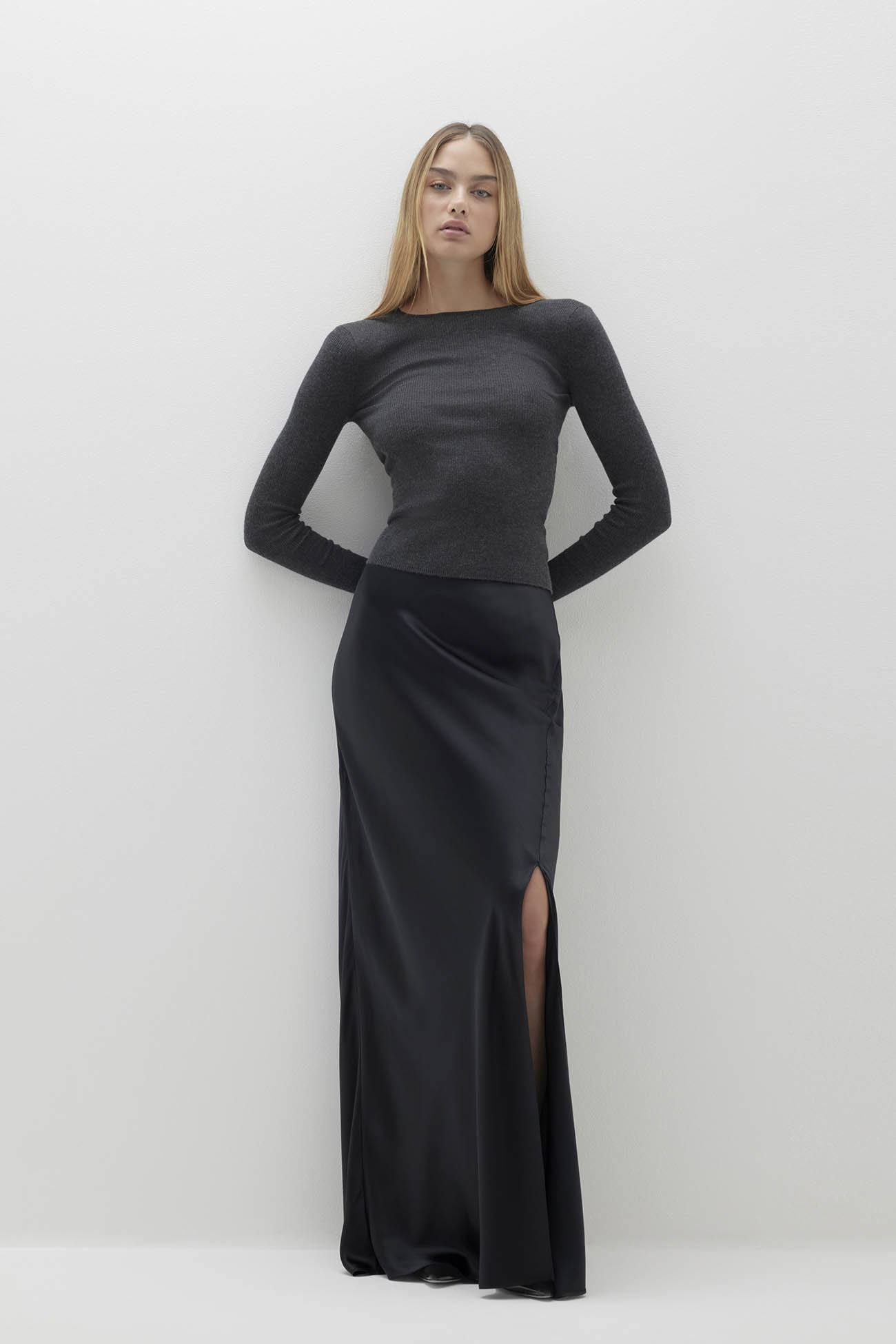 SIREN SILK MAXI SKIRT - Demo
