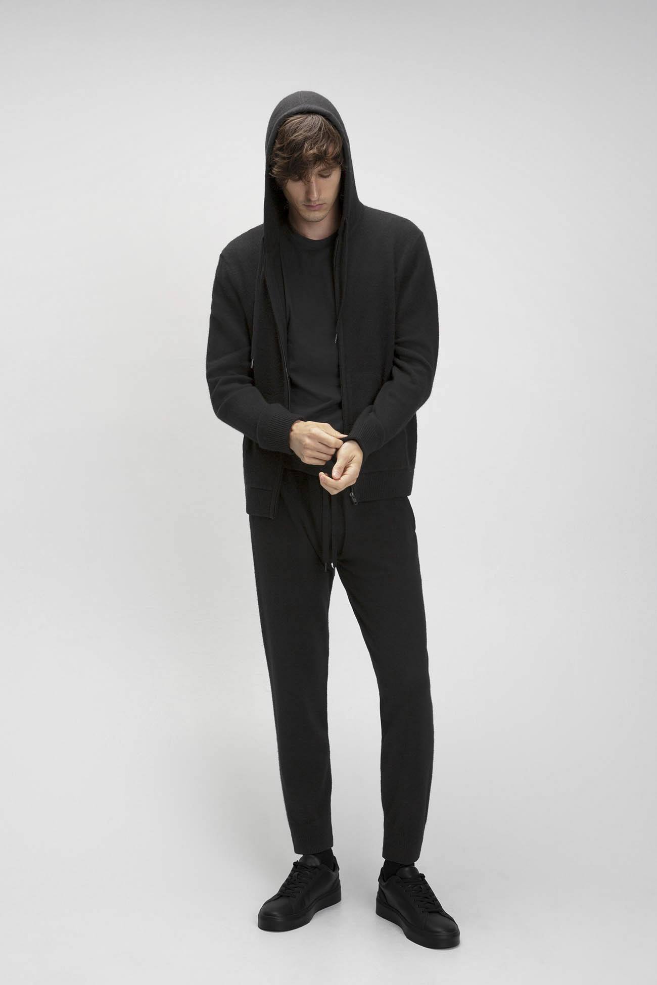 JAKE ZIP-UP CASHMERE HOODIE