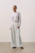 CHRISSY CROPPED CABLE KNIT SWEATER