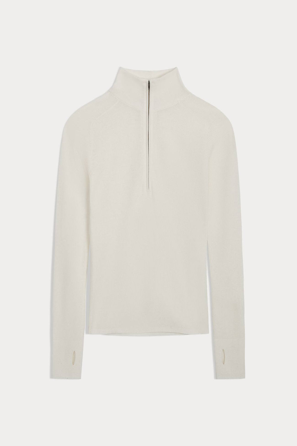 JULIETTE FITTED CASHMERE QUARTER-ZIP