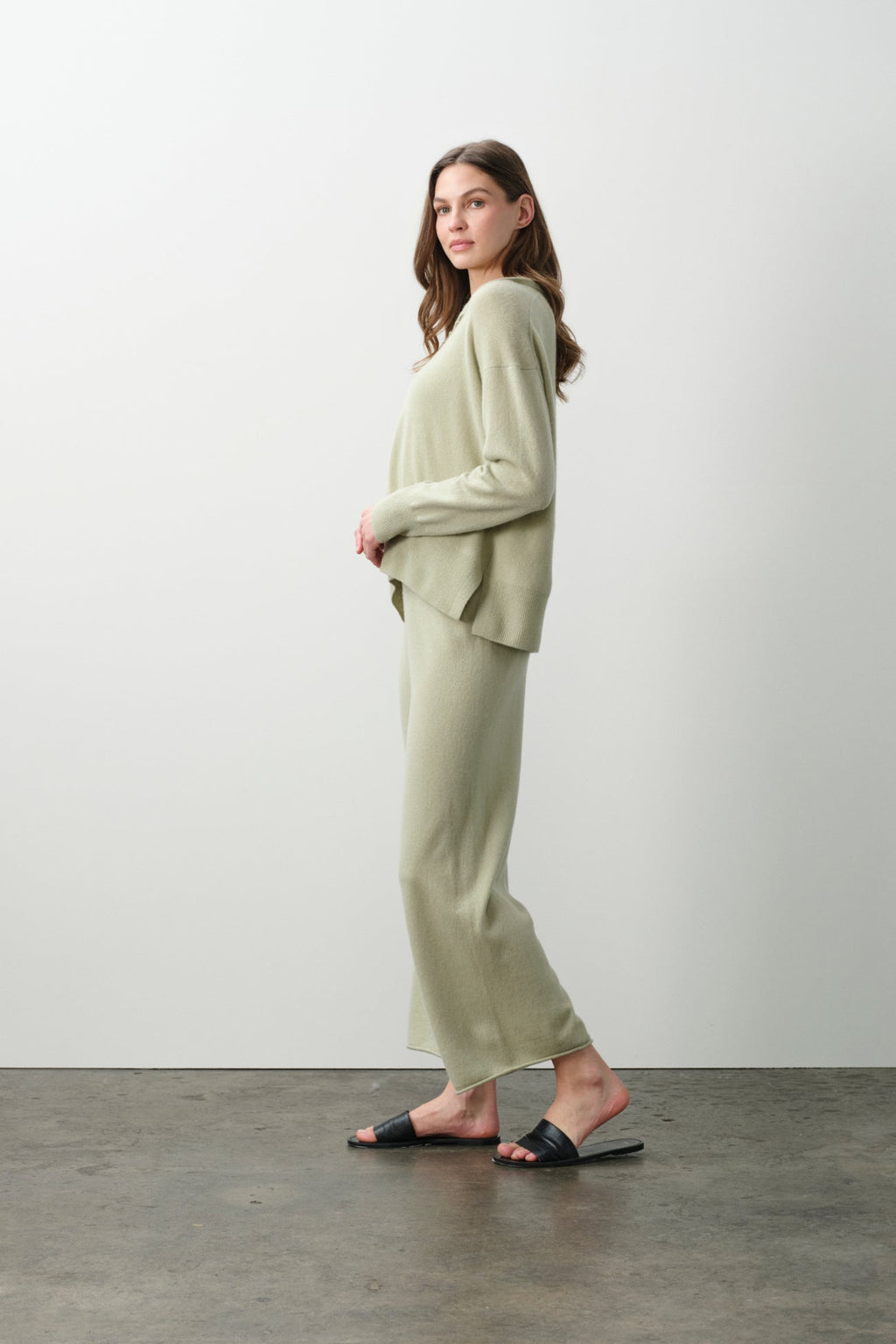 MARINA CROPPED CASHMERE PANT