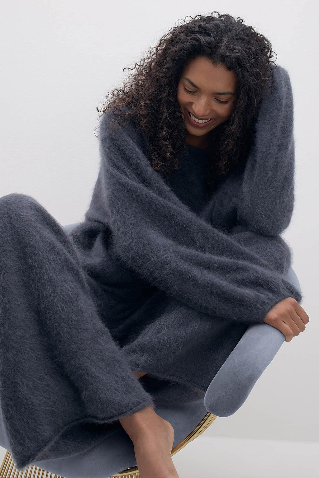 PENELOPE BRUSHED CASHMERE OFF THE SHOULDER SWEATER