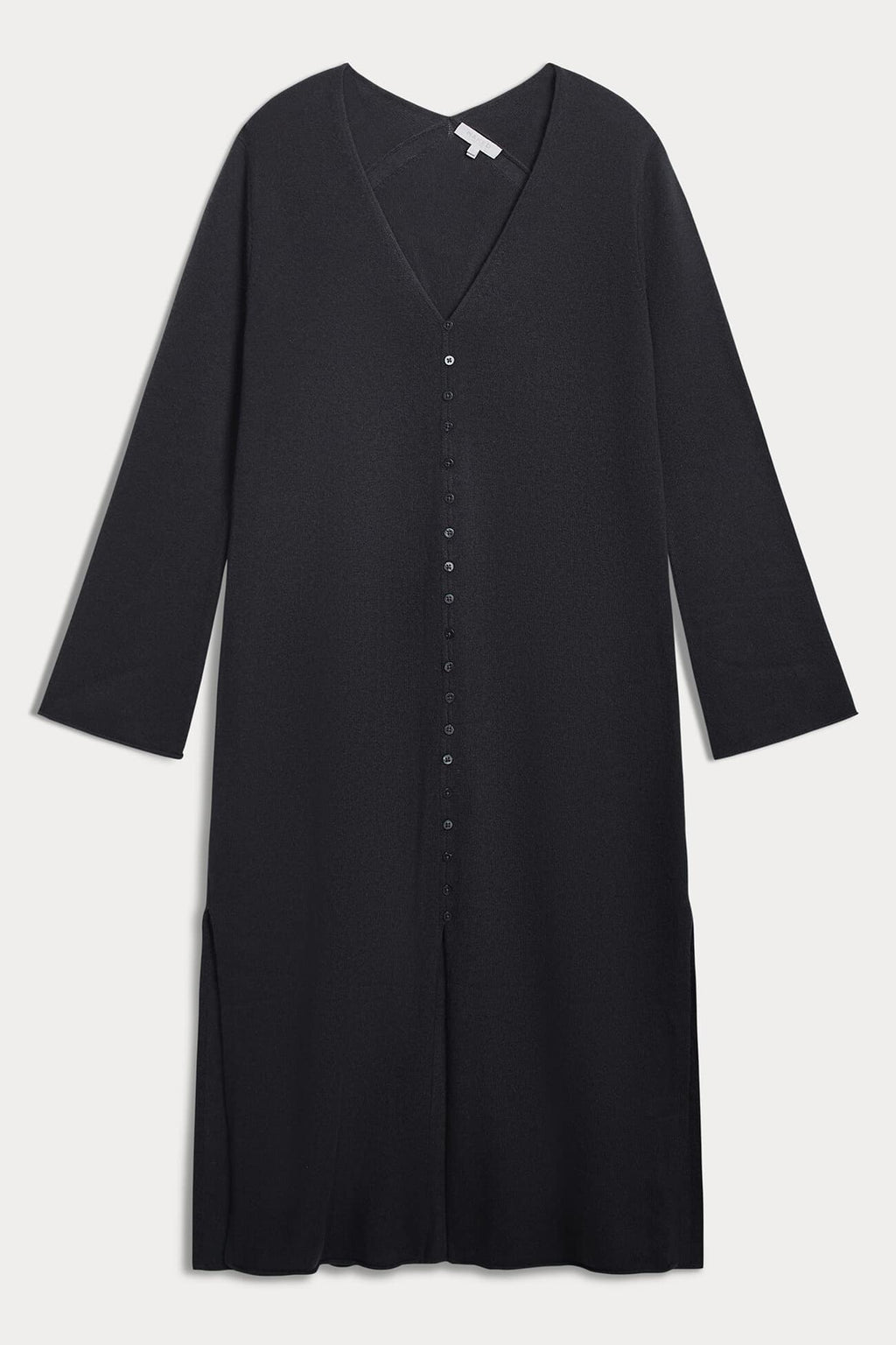 ELOISE BUTTON-FRONT CASHMERE KAFTAN