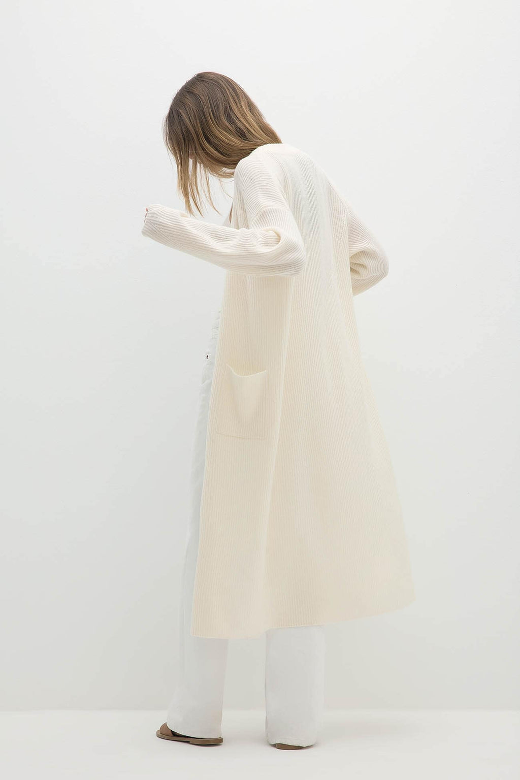 ALISE LONGLINE CASHMERE CARDIGAN