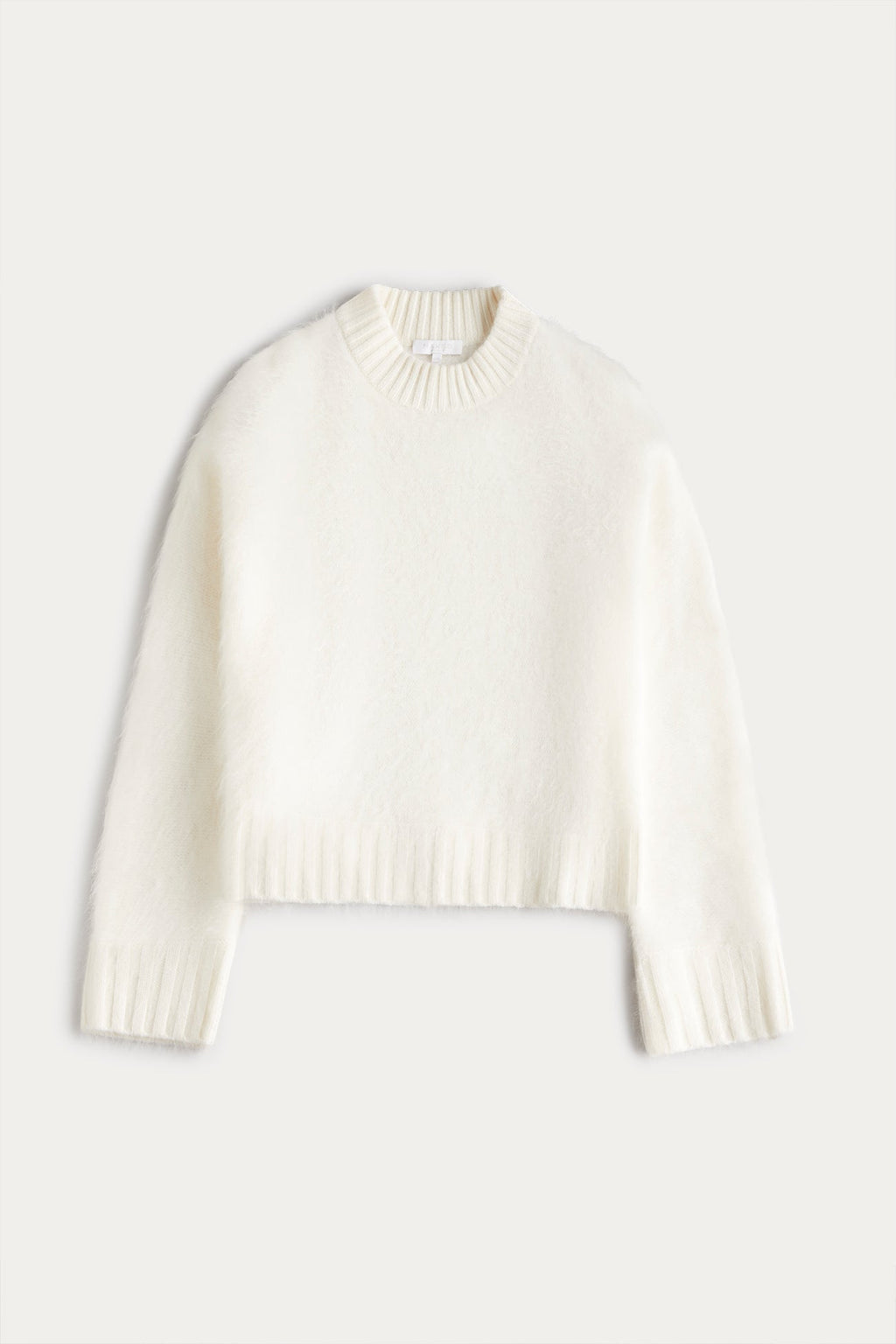 FEDERICA BRUSHED CASHMERE CREWNECK