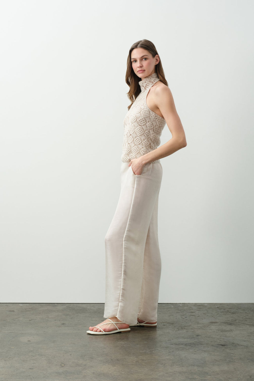 LUANA HAND-CROCHETED HALTER TOP