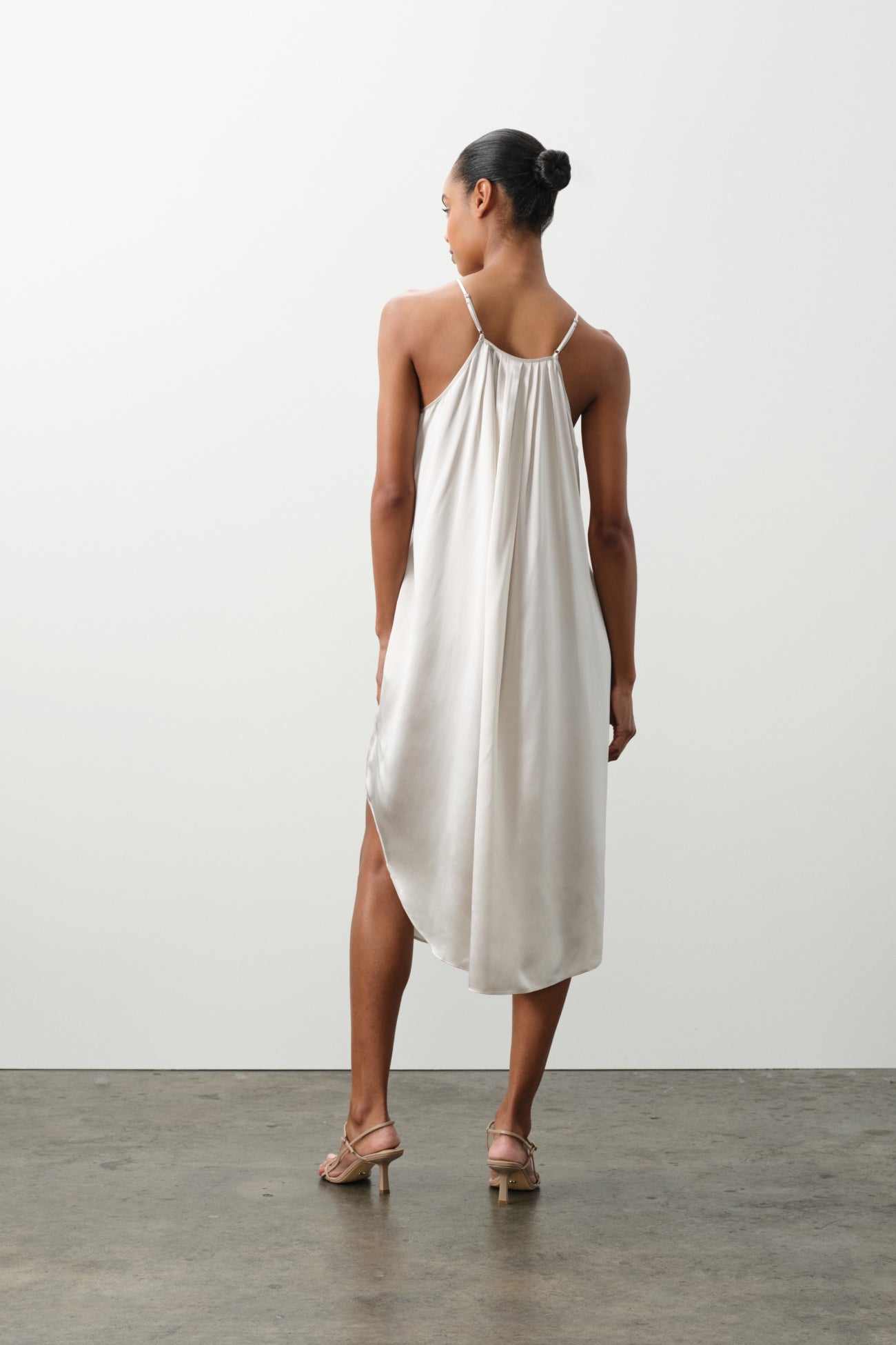 KIRA SILK MIDI DRESS