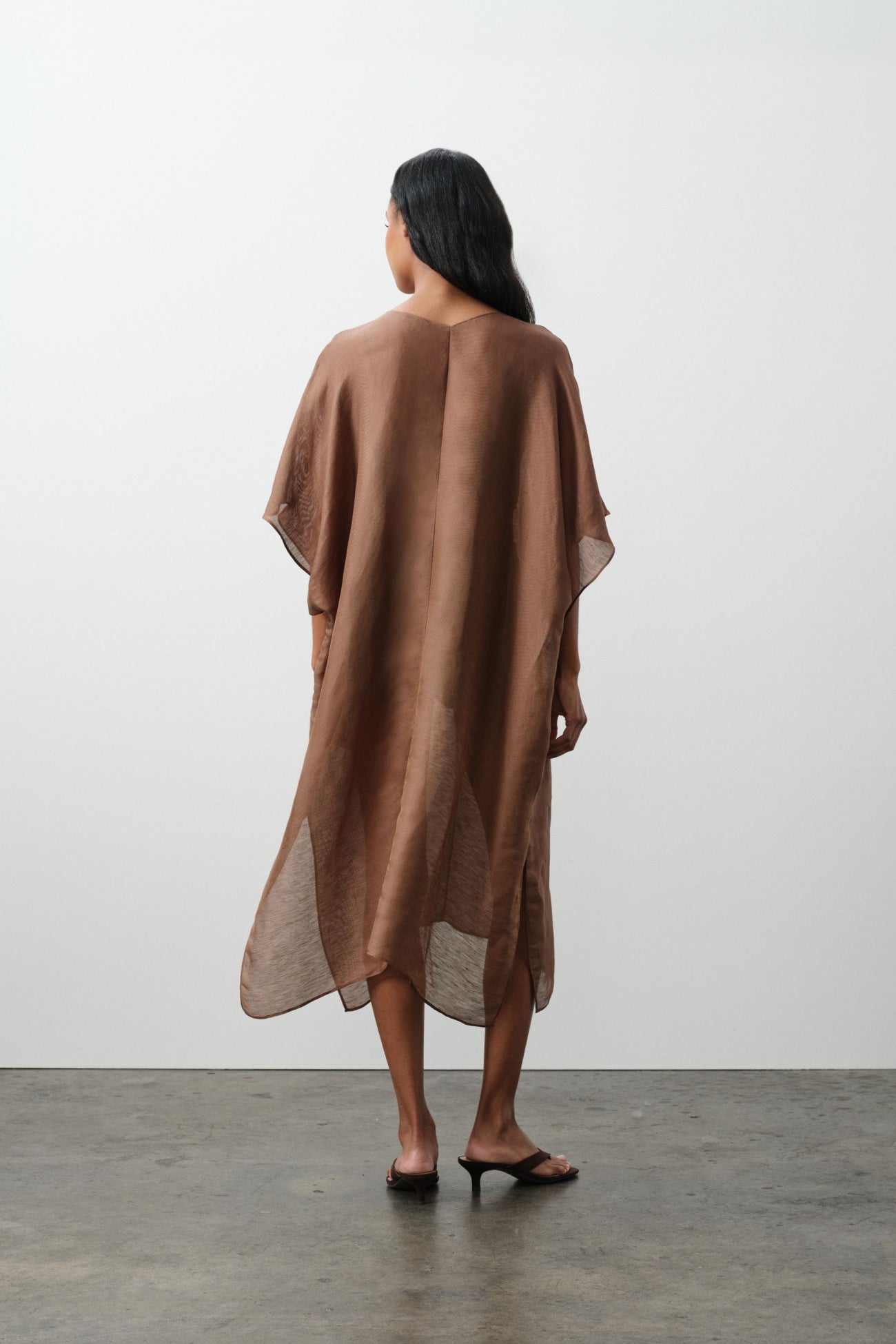 BERENICE LINEN SILK KAFTAN