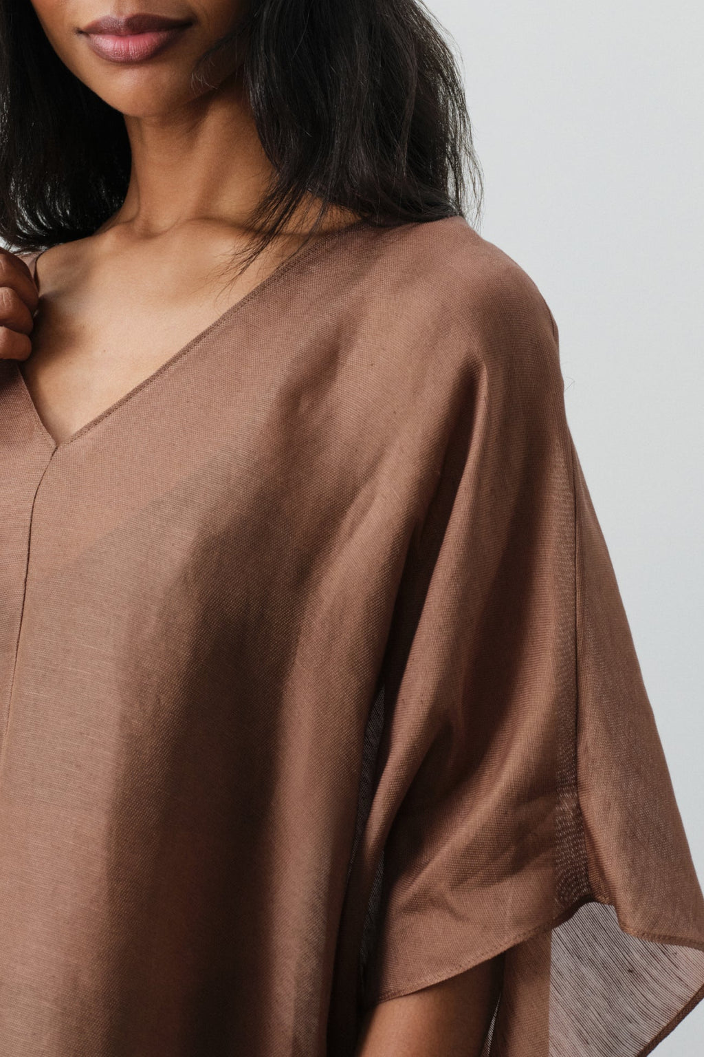 BERENICE LINEN SILK KAFTAN