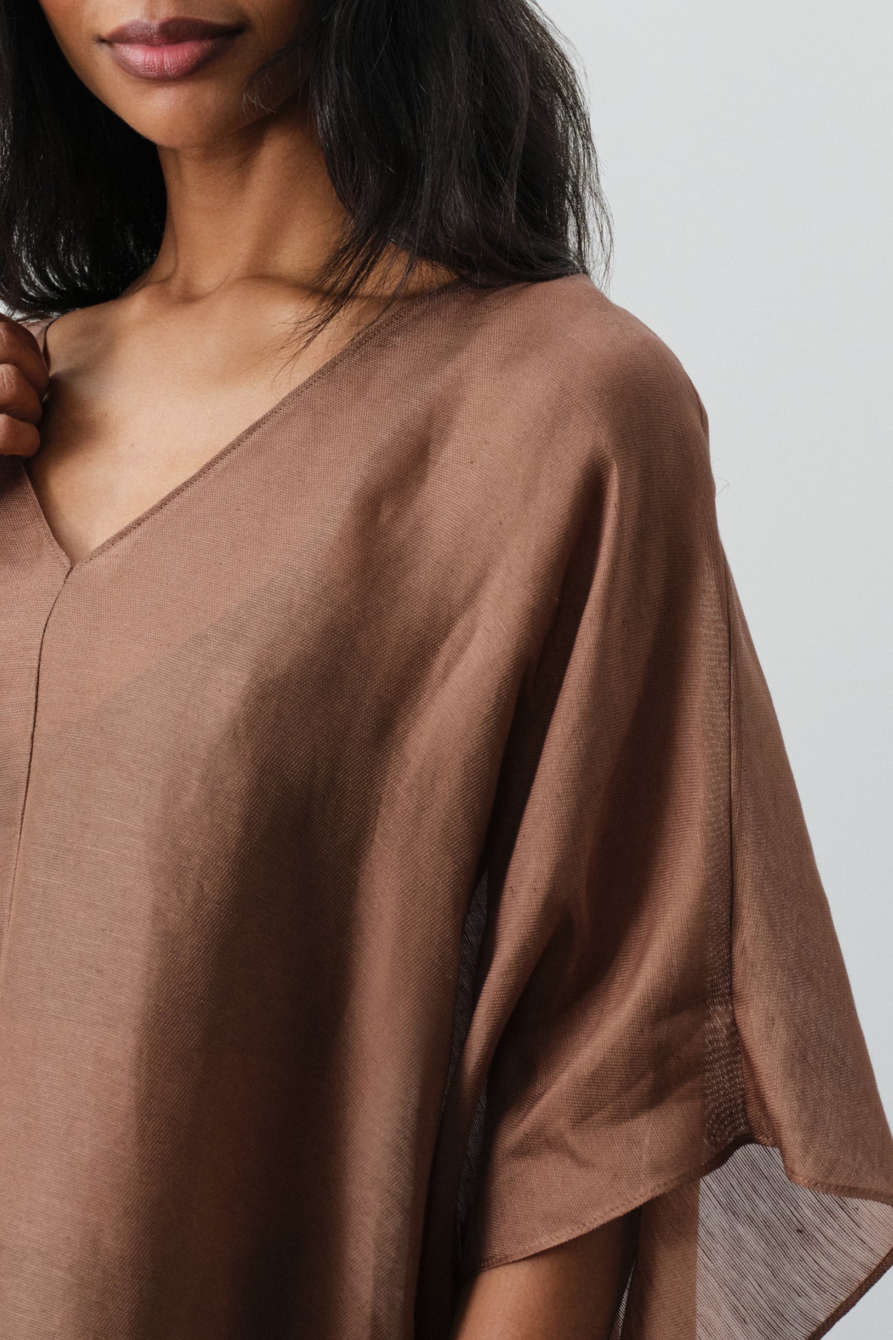 BERENICE LINEN SILK KAFTAN