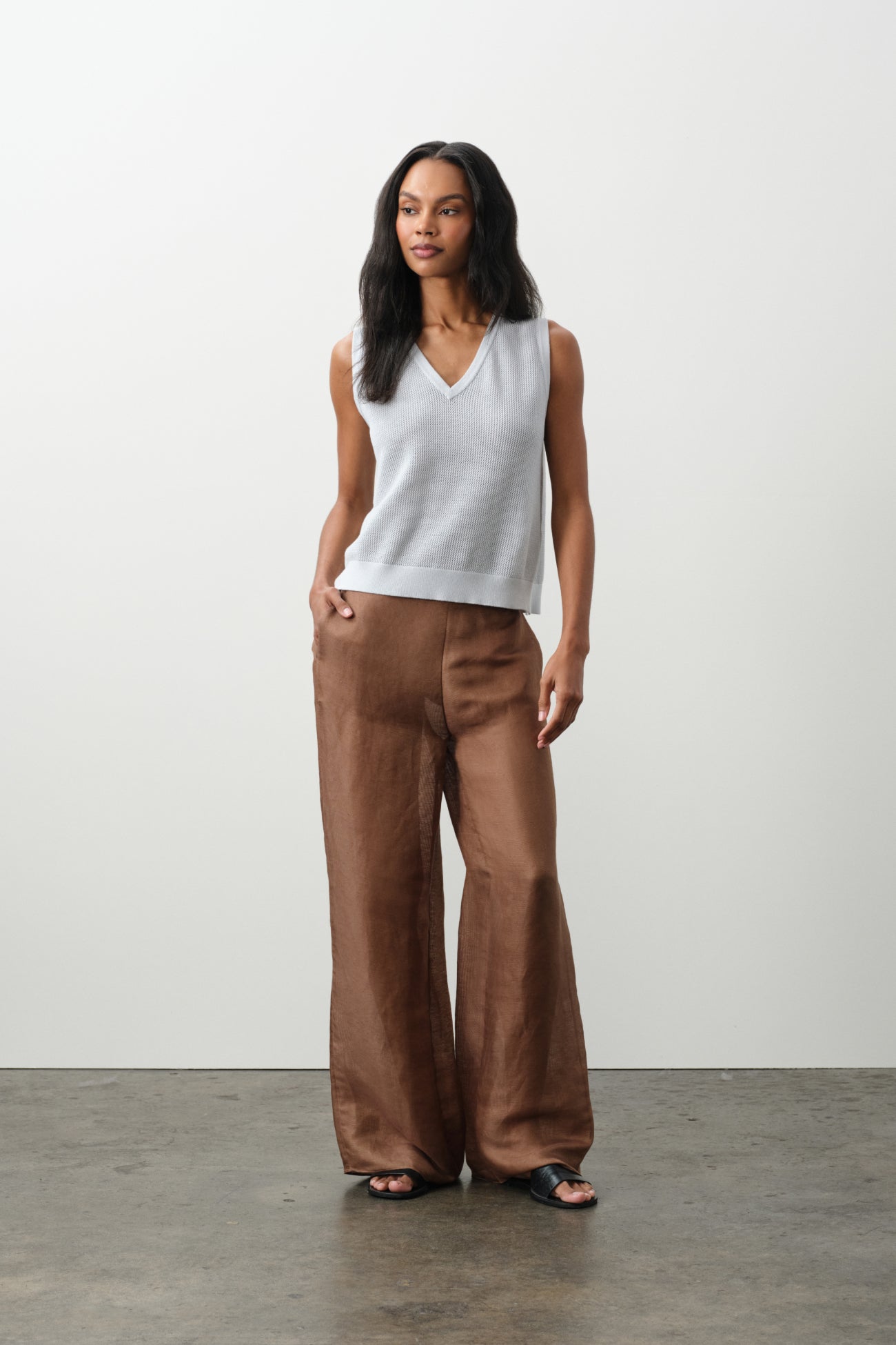 ADARA LINEN SILK PANT