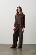 ANTONIA SILK LINEN CHORE COAT