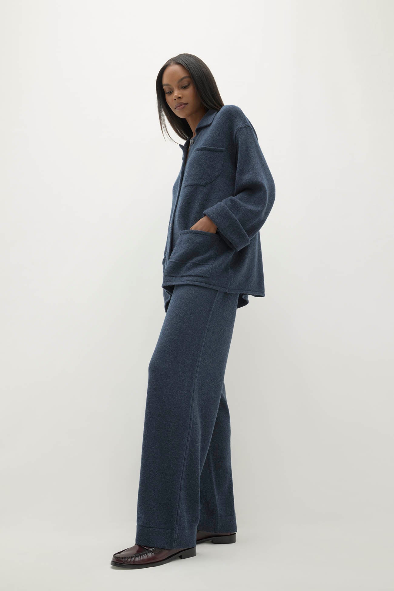 ROME DENIM CASHMERE CHORE JACKET