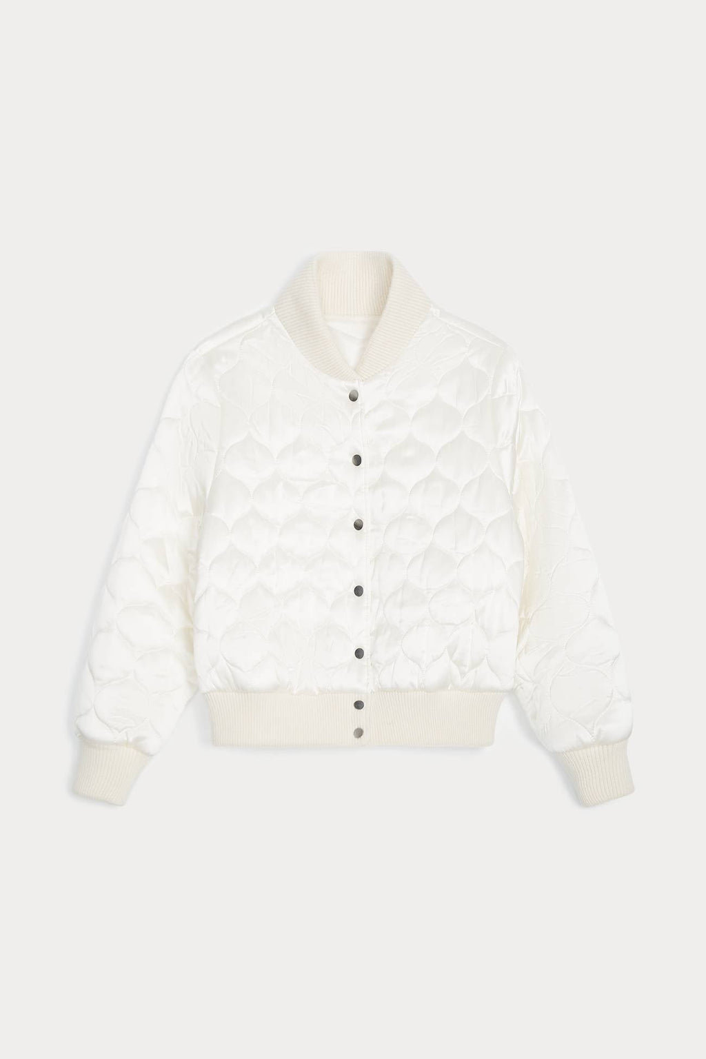BECCA REVERSIBLE SILK BOMBER JACKET